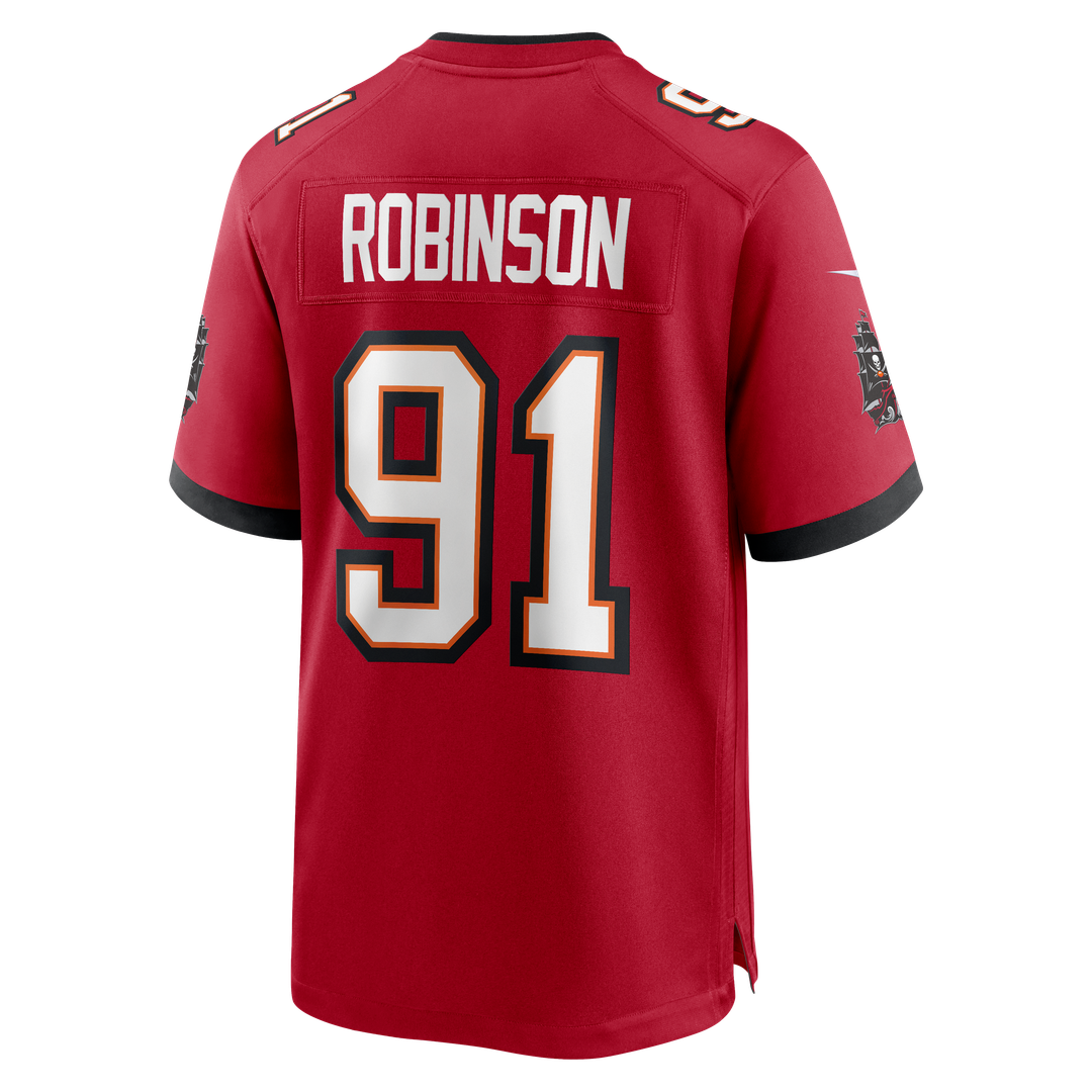 Men's Tampa Bay Buccaneers A'Shawn Robinson Nike Red Team Game Jersey