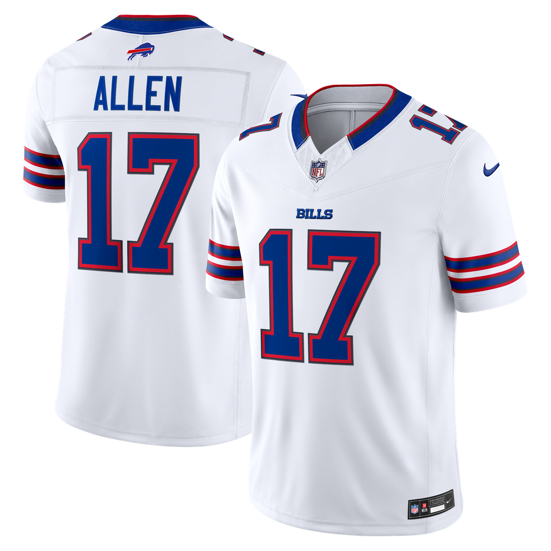Men's Buffalo Bills Josh Allen Nike White Vapor F.U.S.E. Stitched Limited Jersey