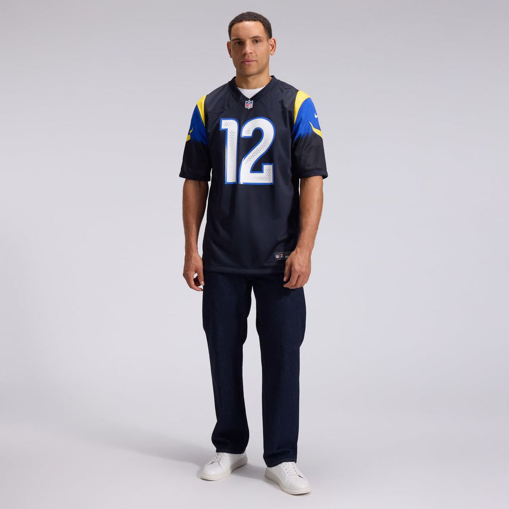 Men's Los Angeles Rams Puka Nacua Nike Dark Blue Rivalries Collection Game Jersey