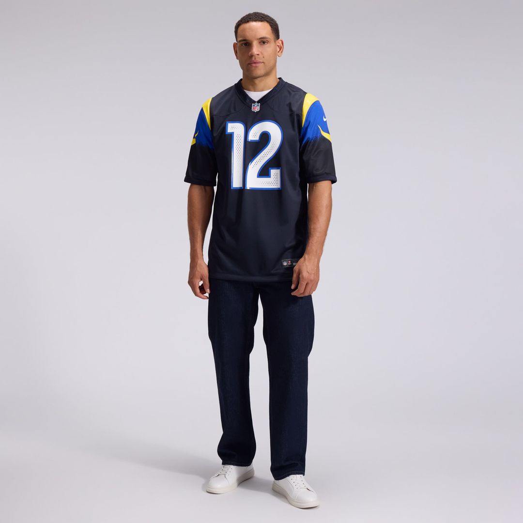 Men's Los Angeles Rams Puka Nacua Nike Dark Blue Rivalries Collection Game Jersey
