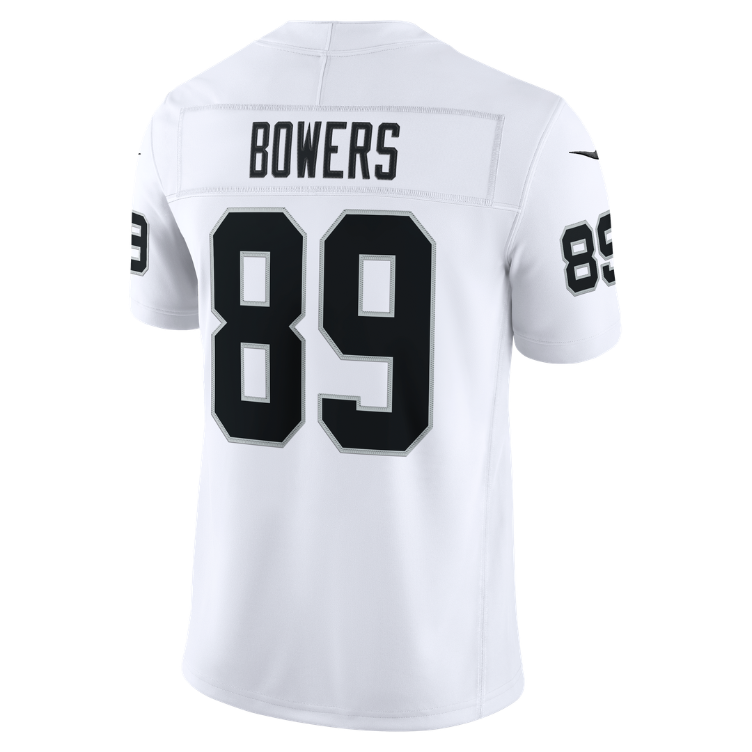 Men's Las Vegas Raiders Brock Bowers Nike White Vapor F.U.S.E. Stitched Limited Jersey