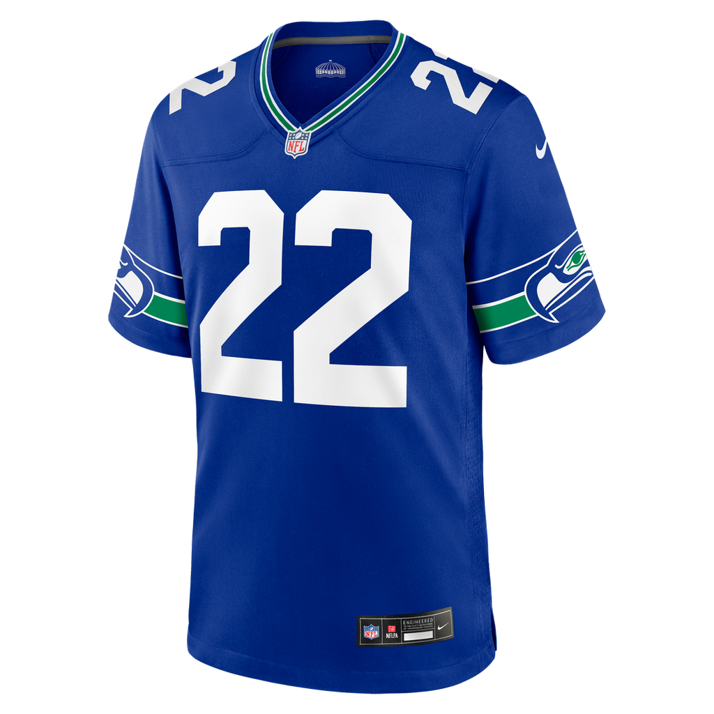 Men's Seattle Seahawks Rashid Shaheed Nike  Royal Alternate  Game Jersey