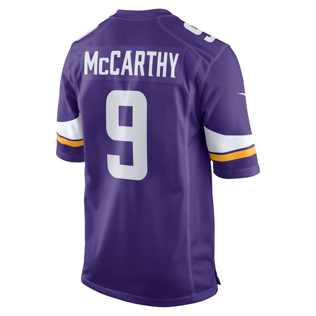 Men's Minnesota Vikings J.J. McCarthy Nike Purple  Player Game Jersey