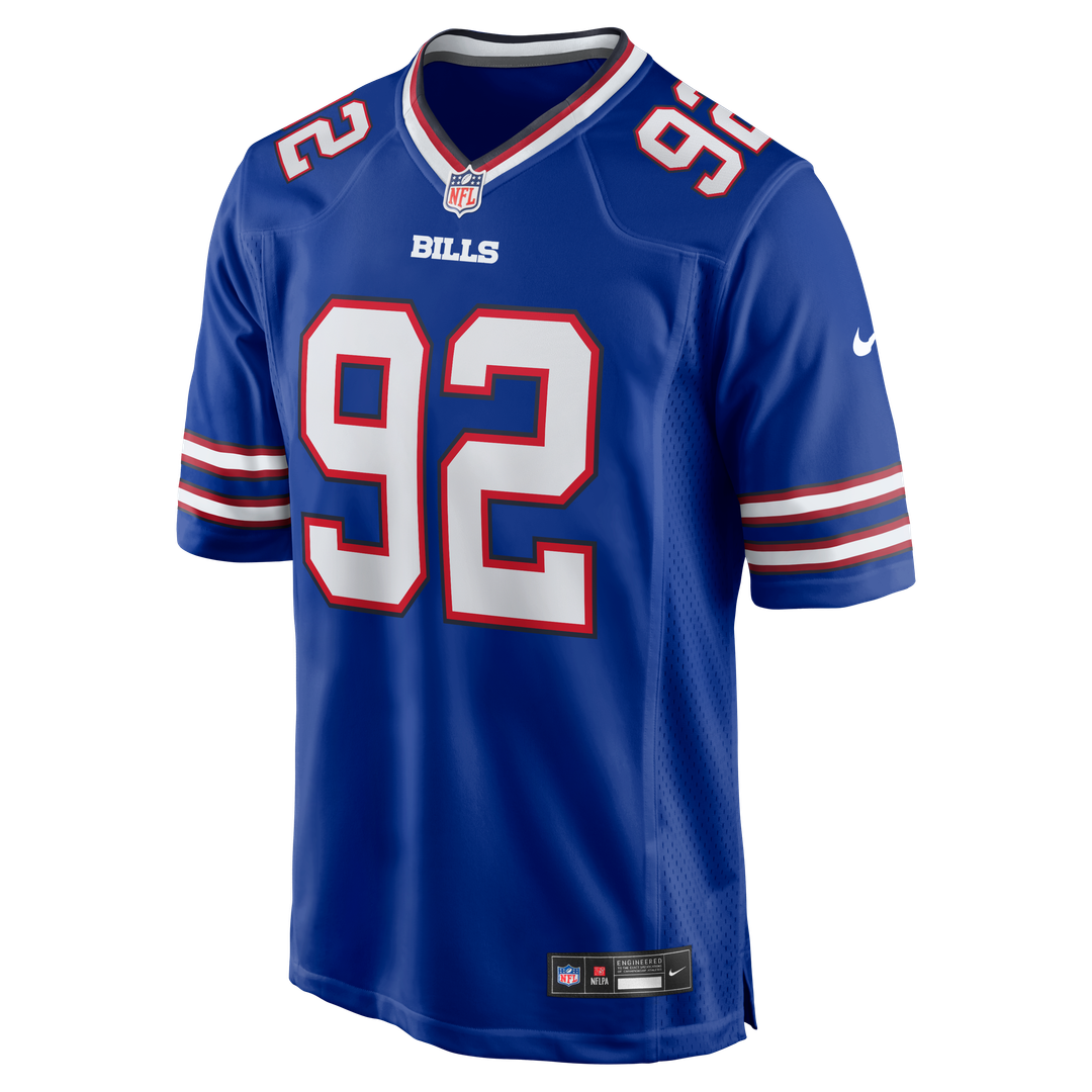 Men's Buffalo Bills DaQuan Jones Nike Royal Game Player Jersey
