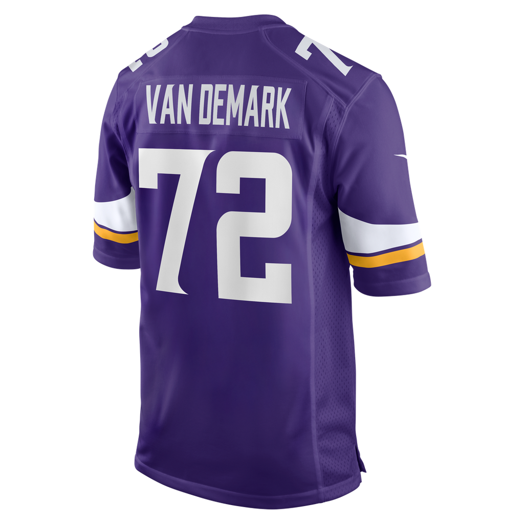 Men's Minnesota Vikings Ryan Van Demark Nike  Purple Team Game Jersey