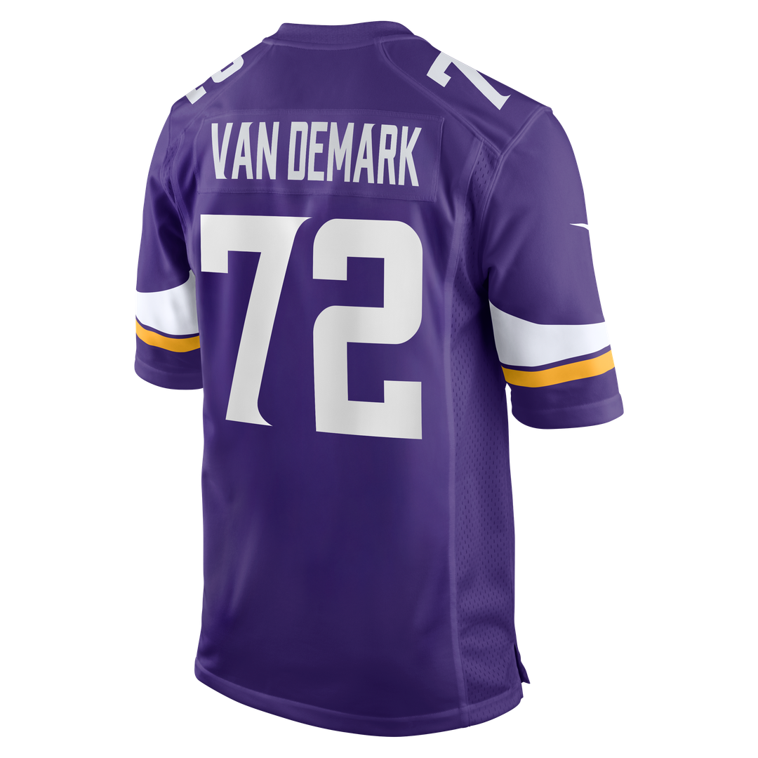 Men's Minnesota Vikings Ryan Van Demark Nike  Purple Team Game Jersey