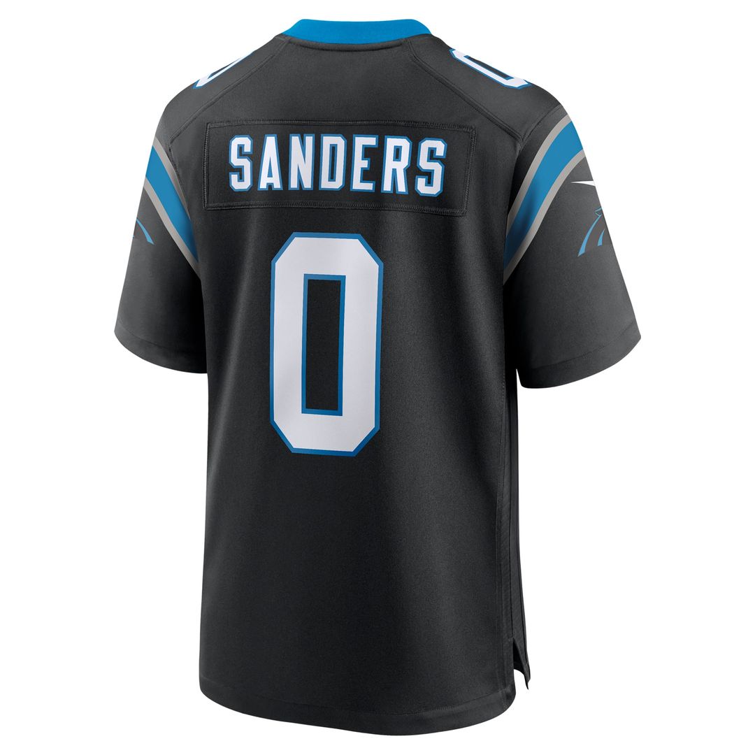 Men's Carolina Panthers Ja'Tavion Sanders Nike  Black  Game Jersey