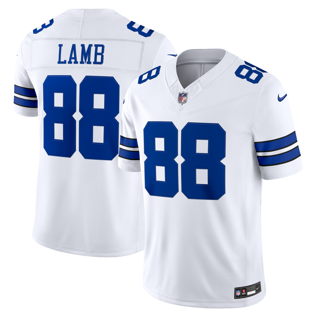 Men's Dallas Cowboys CeeDee Lamb Nike White Vapor F.U.S.E. Stitched Limited Jersey