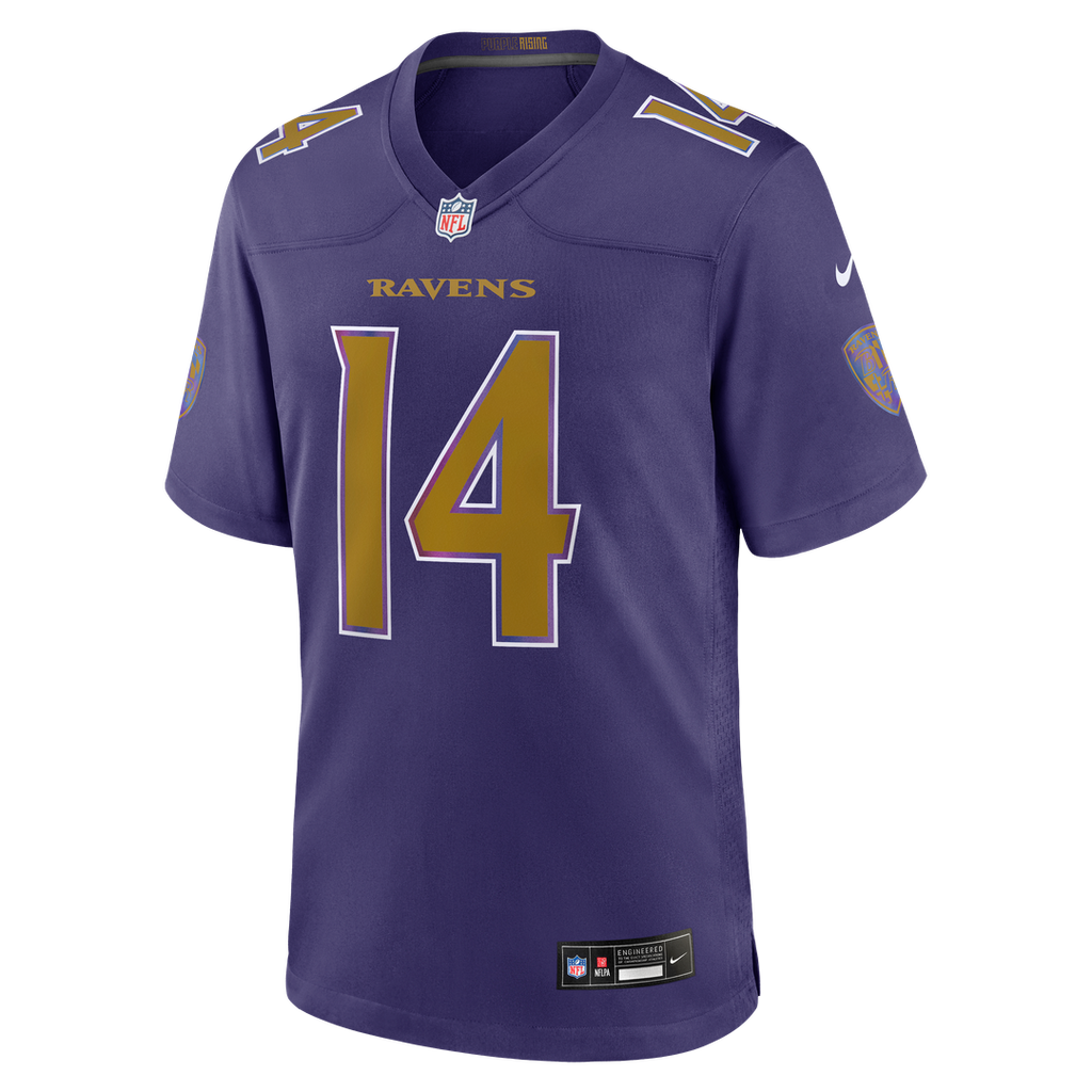 Men's Baltimore Ravens Kyle Hamilton Nike Purple Alternate Game Jersey