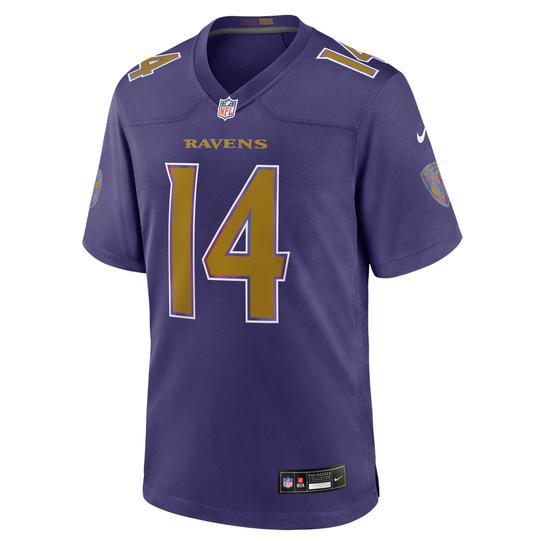 Men's Baltimore Ravens Kyle Hamilton Nike Purple Alternate Game Jersey