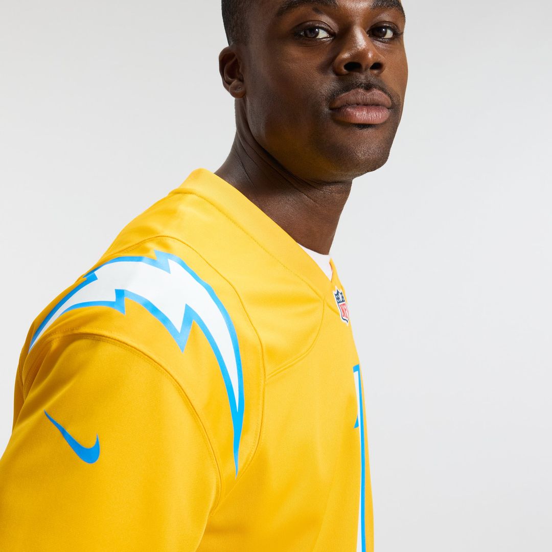 Men's Los Angeles Chargers Quentin Johnston Nike Navy Alternate Super Chargers Game Player Jersey