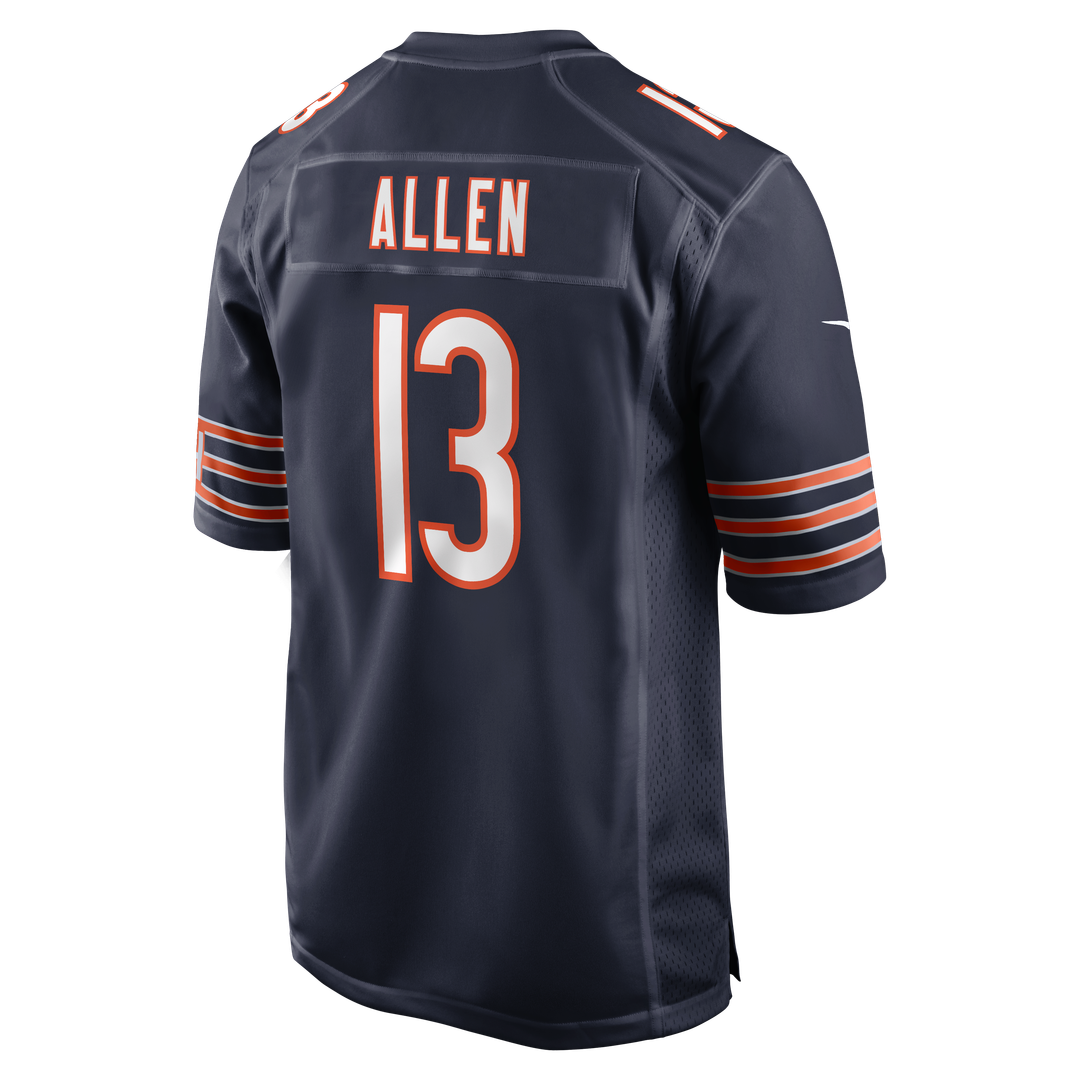 Men's Chicago Bears Keenan Allen Nike  Navy Team Game Jersey
