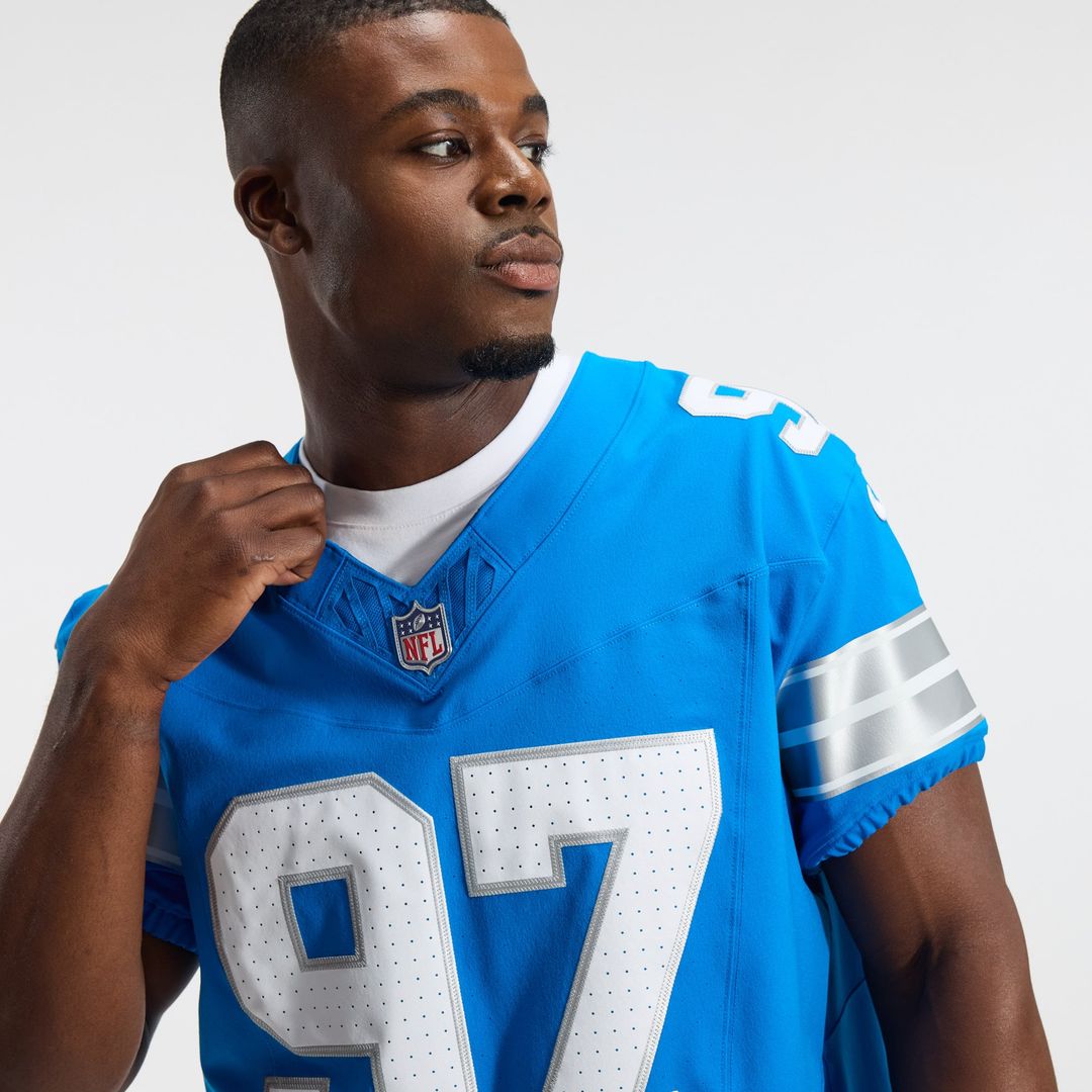 Men's Detroit Lions Aidan Hutchinson Nike Black Alternate Vapor F.U.S.E. Elite Jersey