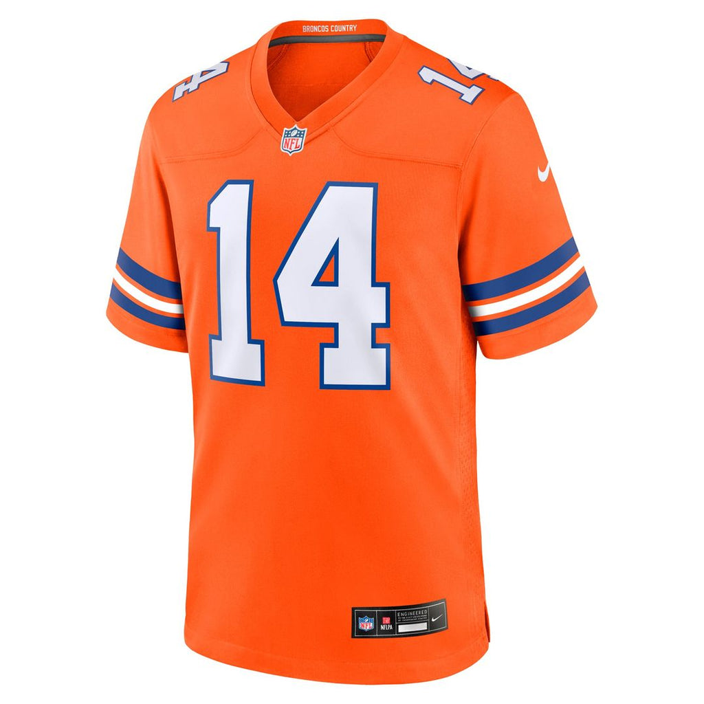 Men's Denver Broncos Courtland Sutton Nike Orange Alternate Game Jersey