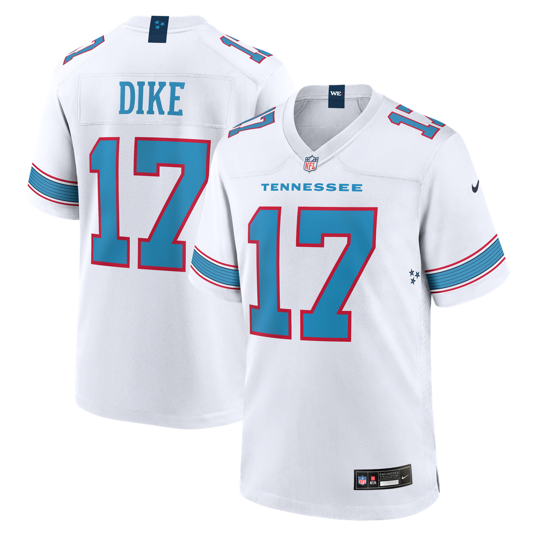 Men's Tennessee Titans Chimere Dike Nike  Light Blue Team Game Jersey