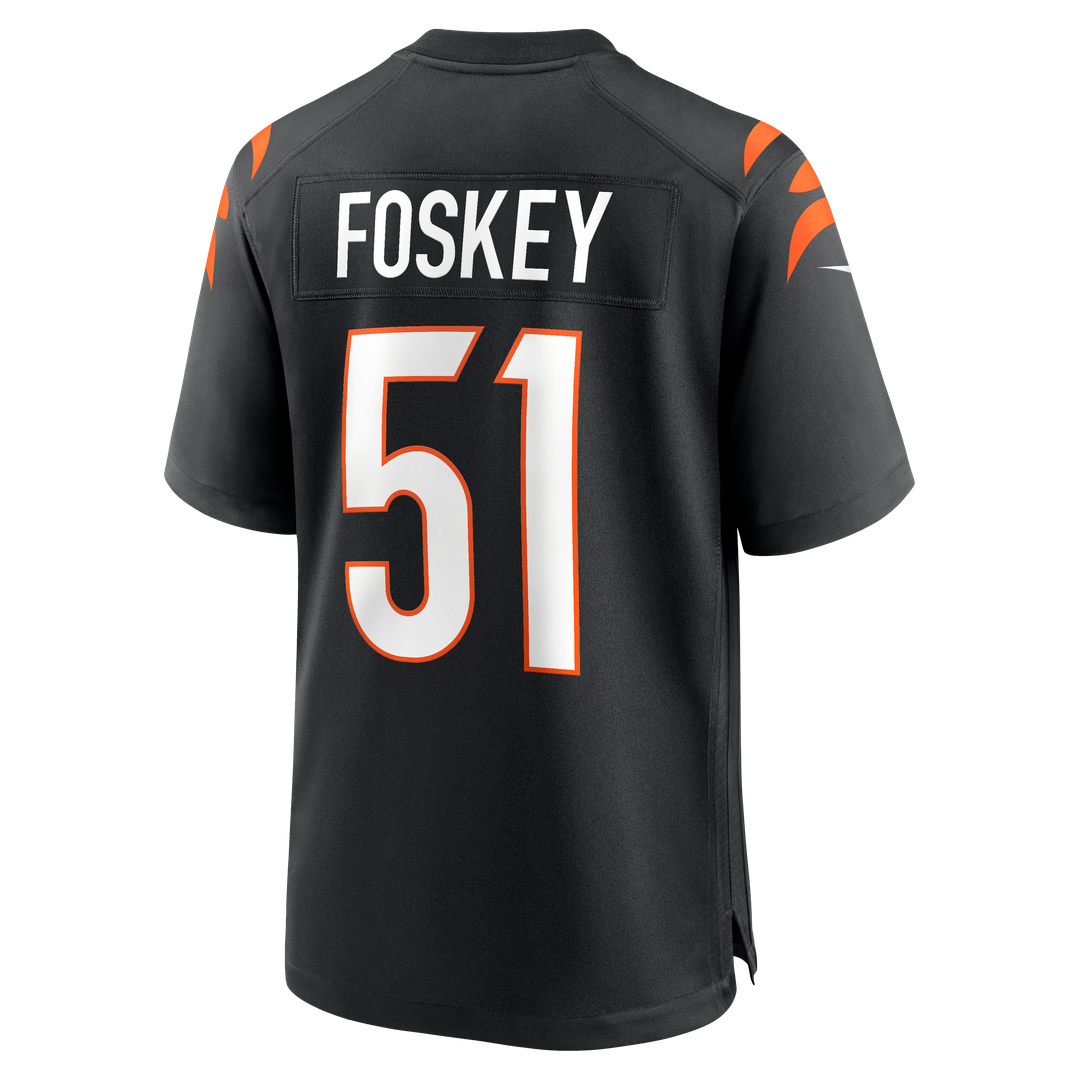 Men's Cincinnati Bengals Isaiah Foskey Nike  Black Team Game Jersey