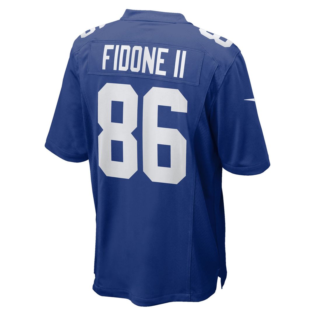 Men's New York Giants Thomas Fidone II Nike  Royal Team Game Jersey