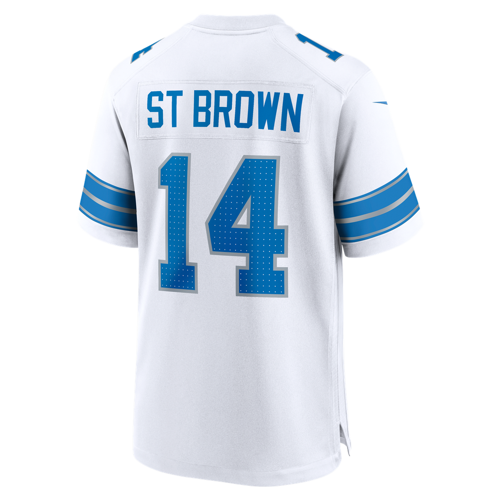 Men's Detroit Lions Amon-Ra St. Brown Nike Blue Game Jersey