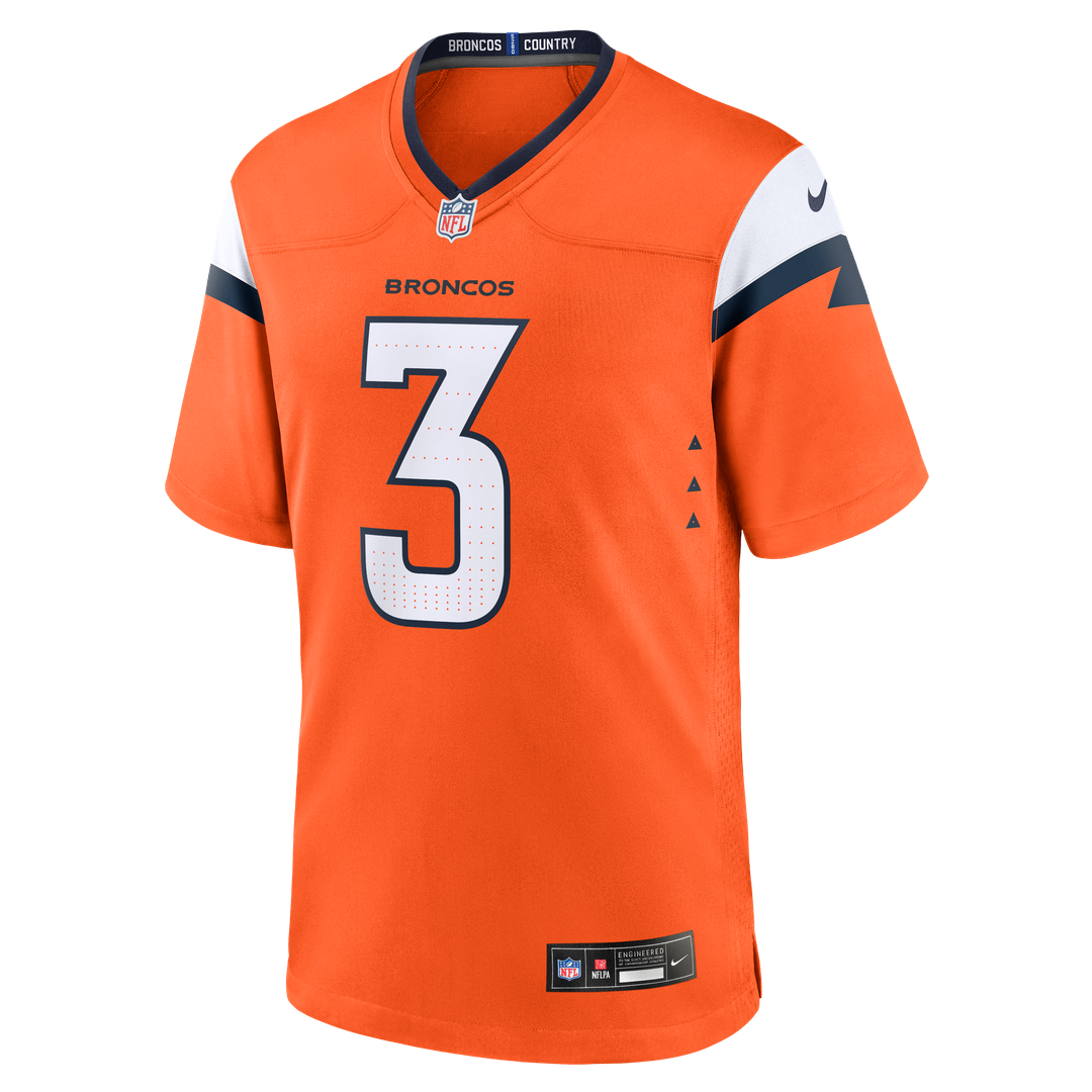 Men's Denver Broncos Wil Lutz Nike  Orange Team Game Jersey