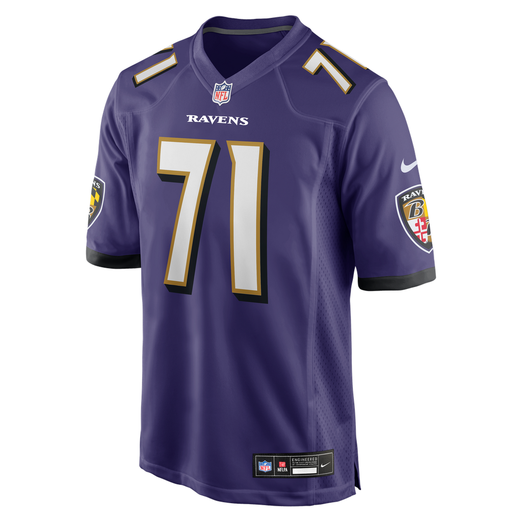 Men's Baltimore Ravens Carson Vinson Nike  Purple Team Game Jersey