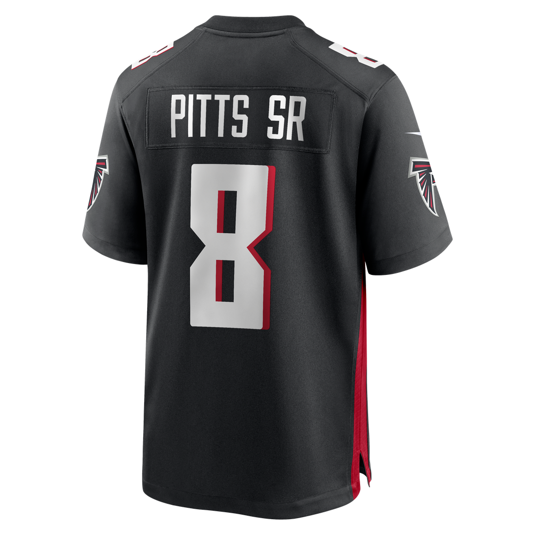 Men's Atlanta Falcons Kyle Pitts Sr. Nike Black Team  Game Jersey
