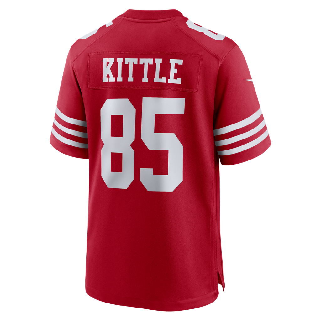 Men's San Francisco 49ers George Kittle Nike Scarlet 80th Anniversary Game Jersey