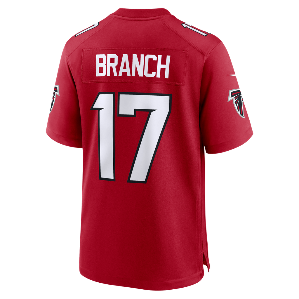 Men's Atlanta Falcons Zachariah Branch Nike Red Team Game Jersey