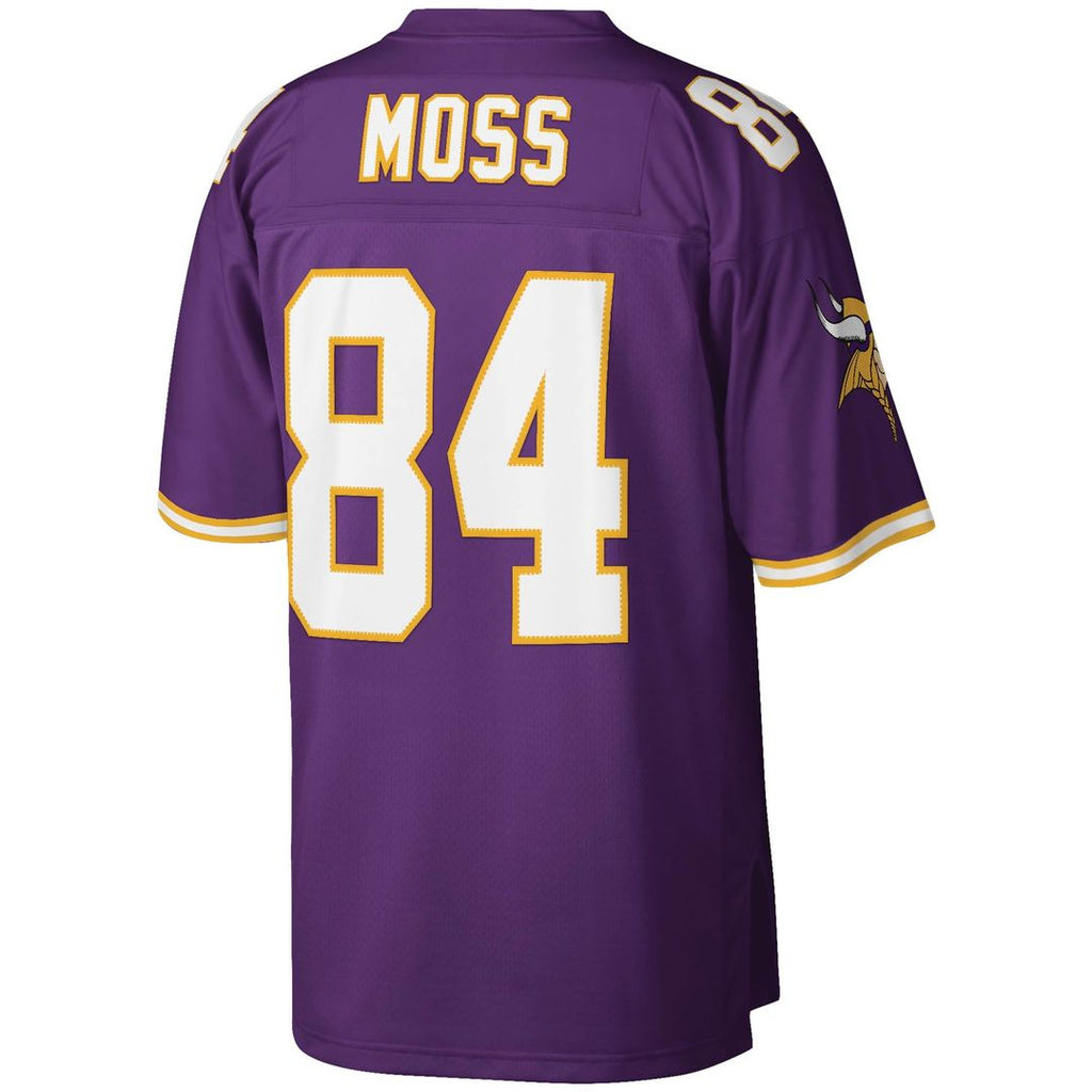 Men's Minnesota Vikings Randy Moss Mitchell & Ness White Legacy Replica Jersey