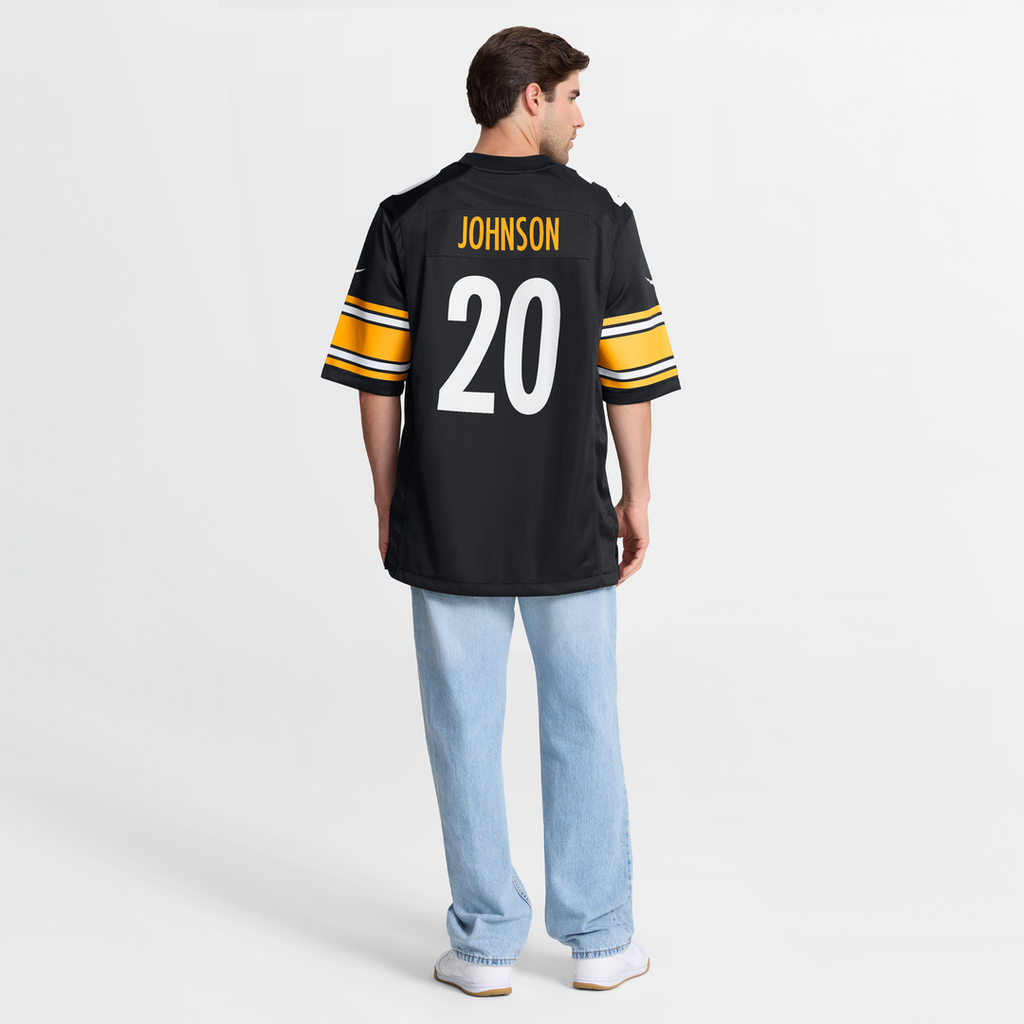 Men's Pittsburgh Steelers Kaleb Johnson Nike  Black Team Game Jersey