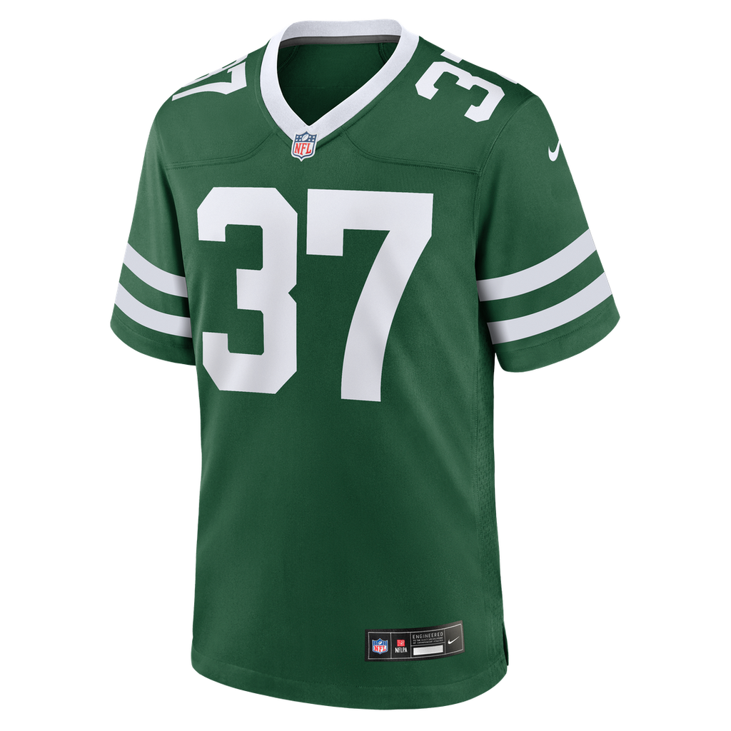 Men's New York Jets Qwan'tez Stiggers Nike Legacy Green Team Game Jersey