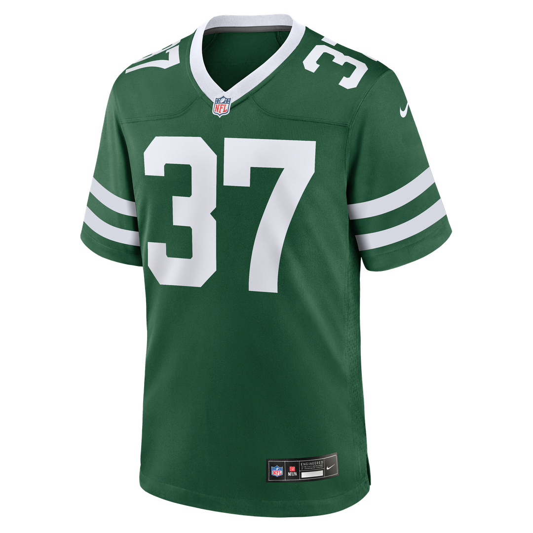 Men's New York Jets Qwan'tez Stiggers Nike Legacy Green Team Game Jersey