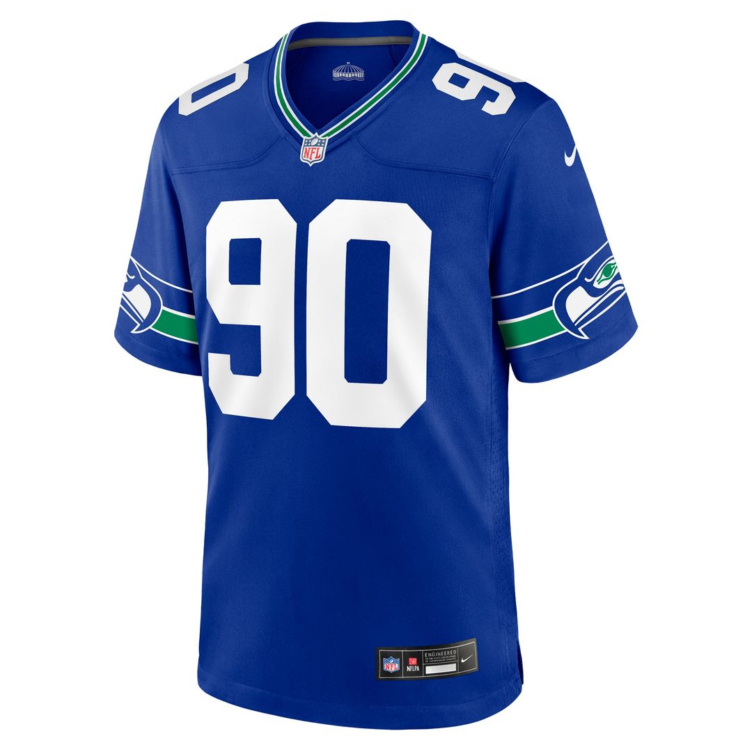 Men's Seattle Seahawks Jarran Reed Nike Royal Alternate Game Jersey