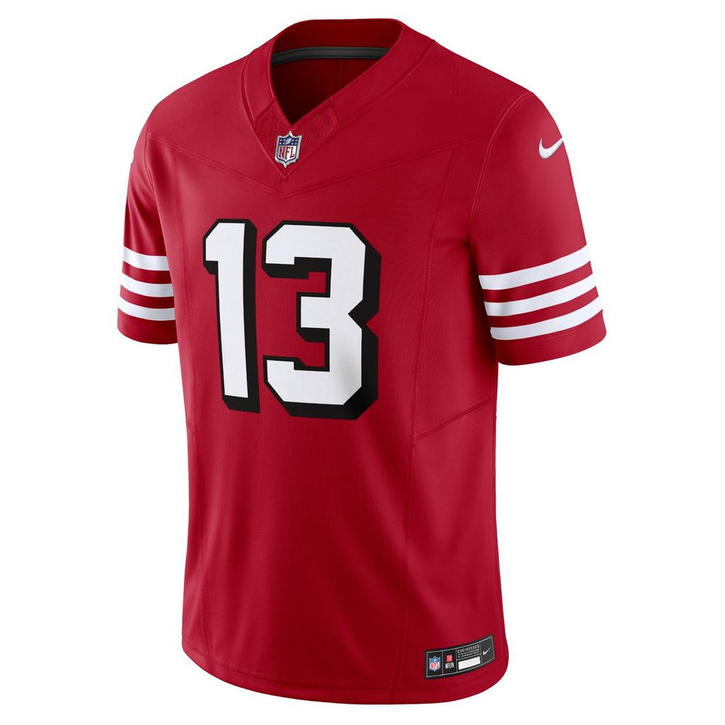 Men's San Francisco 49ers Brock Purdy Nike Scarlet Vapor F.U.S.E. Limited Jersey