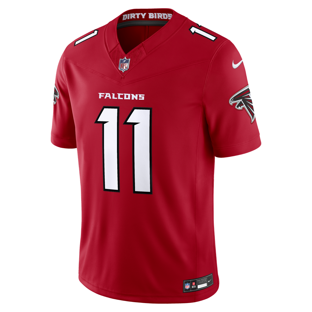 Men's Atlanta Falcons Jalon Walker Nike Red Team Vapor F.U.S.E. Stitched Limited Jersey