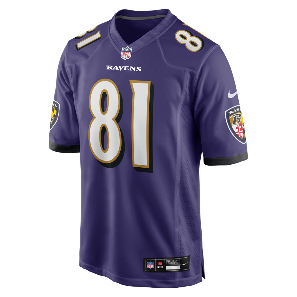 Men's Baltimore Ravens Devontez Walker Nike  Purple Team Game Jersey