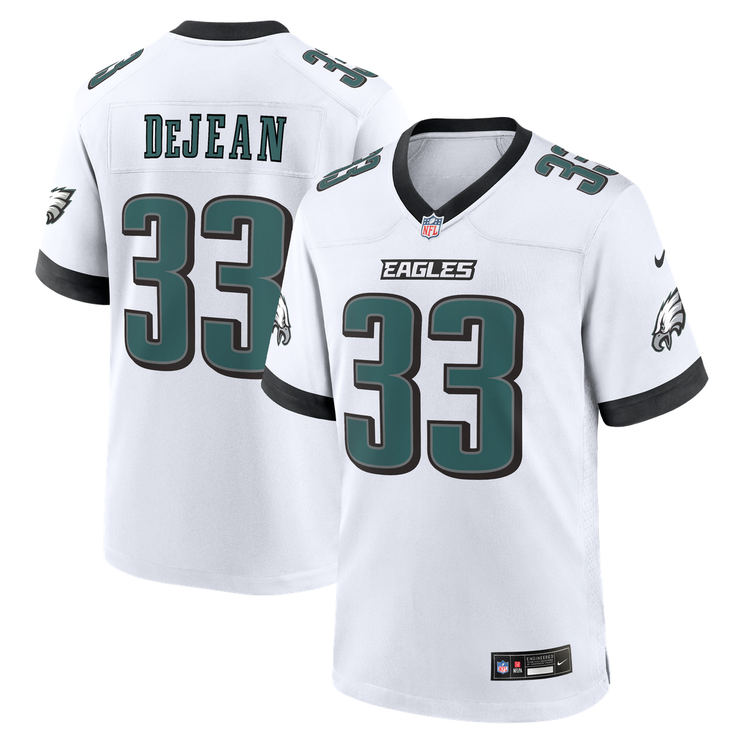 Men's Philadelphia Eagles Cooper DeJean Nike  Black Alternate Game Jersey