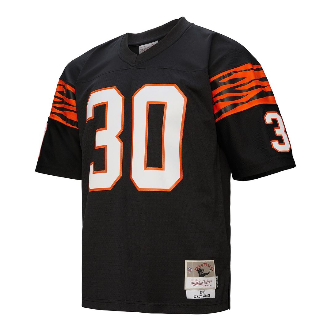 Men's Cincinnati Bengals Ickey Woods Mitchell & Ness Black 1988 Legacy Replica Jersey