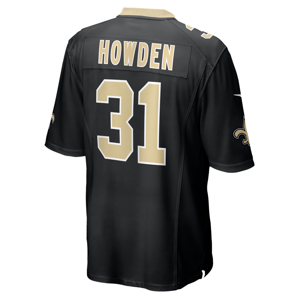 Men's New Orleans Saints Jordan Howden Nike  Black Team Game Jersey
