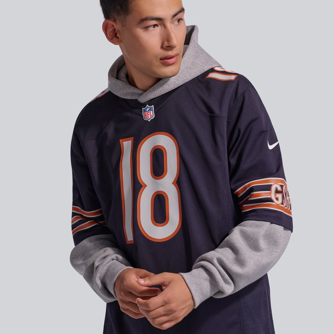 Men's Chicago Bears Caleb Williams Nike Navy  Player Game Jersey