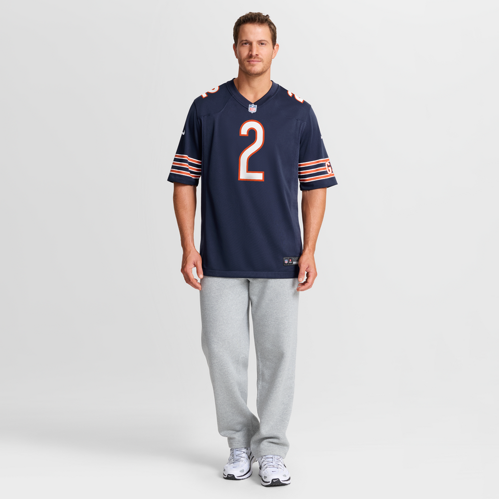 Men's Chicago Bears Coby Bryant Nike  Navy Team Game Jersey