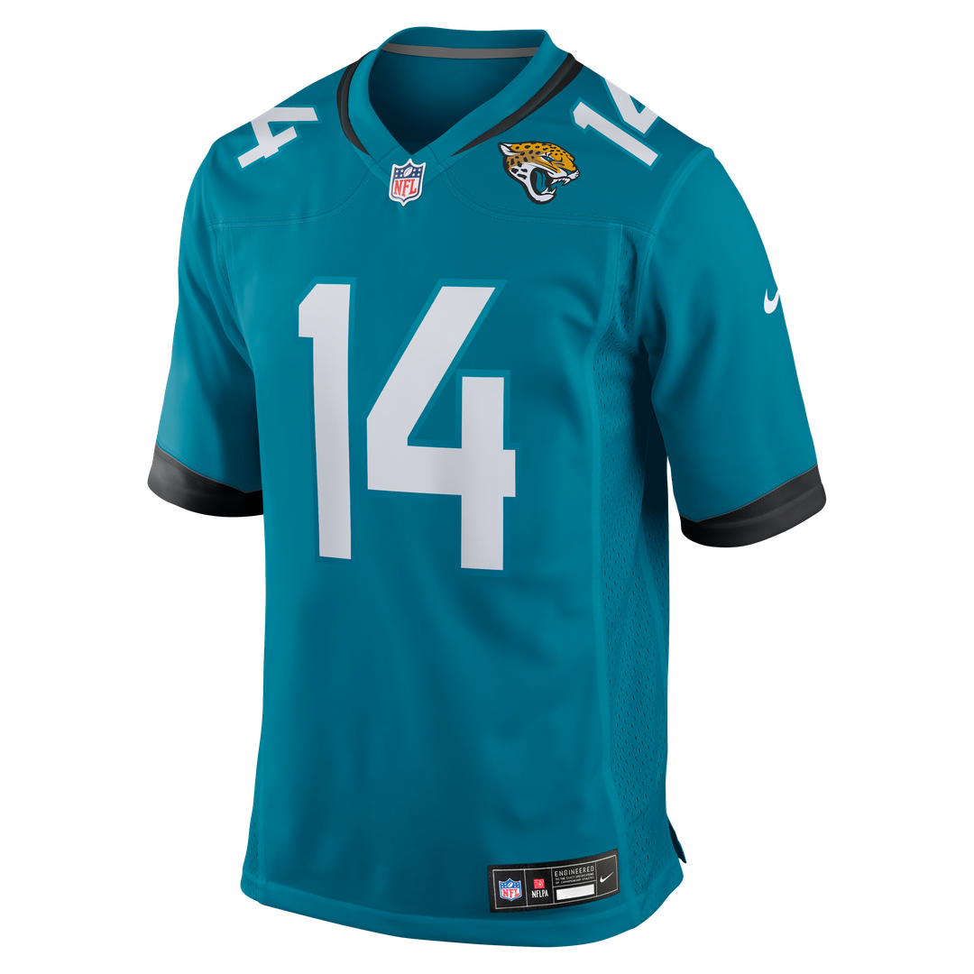 Men's Jacksonville Jaguars Nick Mullens Nike  Teal Team Game Jersey