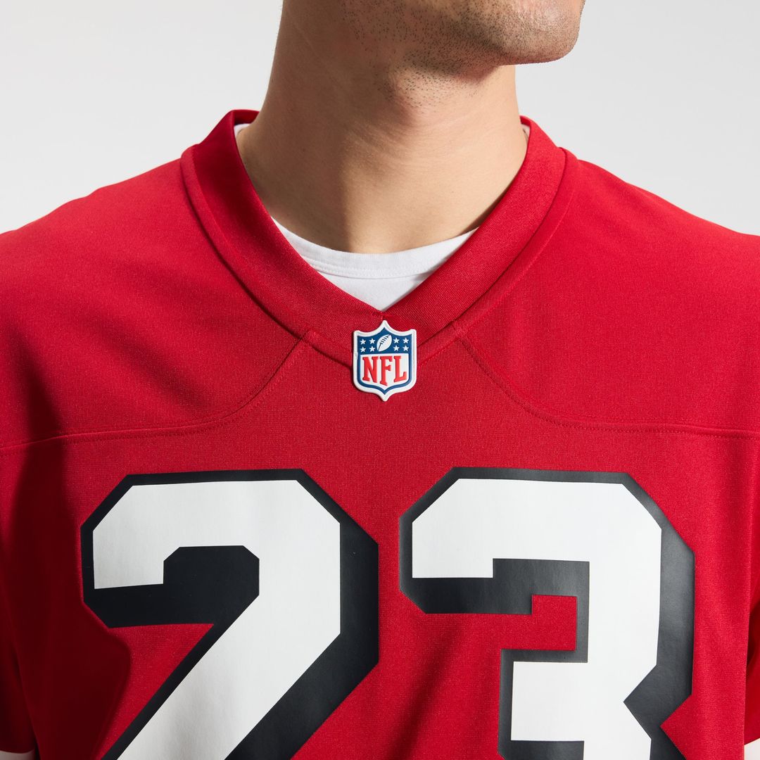 Men's San Francisco 49ers Christian McCaffrey Nike Scarlet Alternate Game Player Jersey