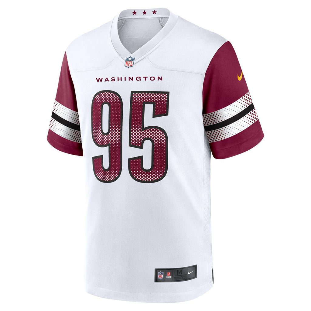 Men's Washington Commanders Jer'Zhan Newton Nike  White Game Jersey