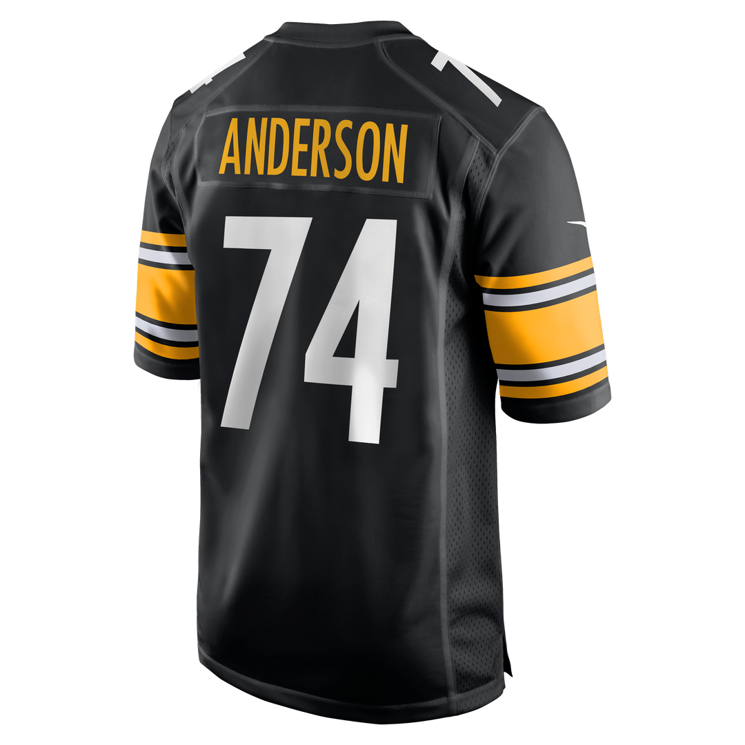 Men's Pittsburgh Steelers Spencer Anderson Nike  Black  Game Jersey