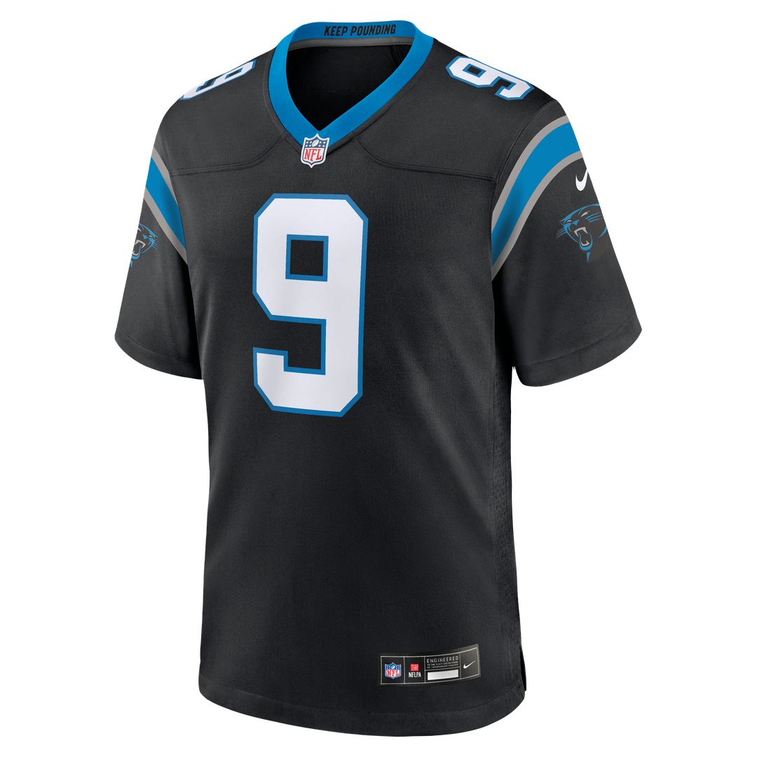 Men's Carolina Panthers Bryce Young Nike Black Team Game Jersey
