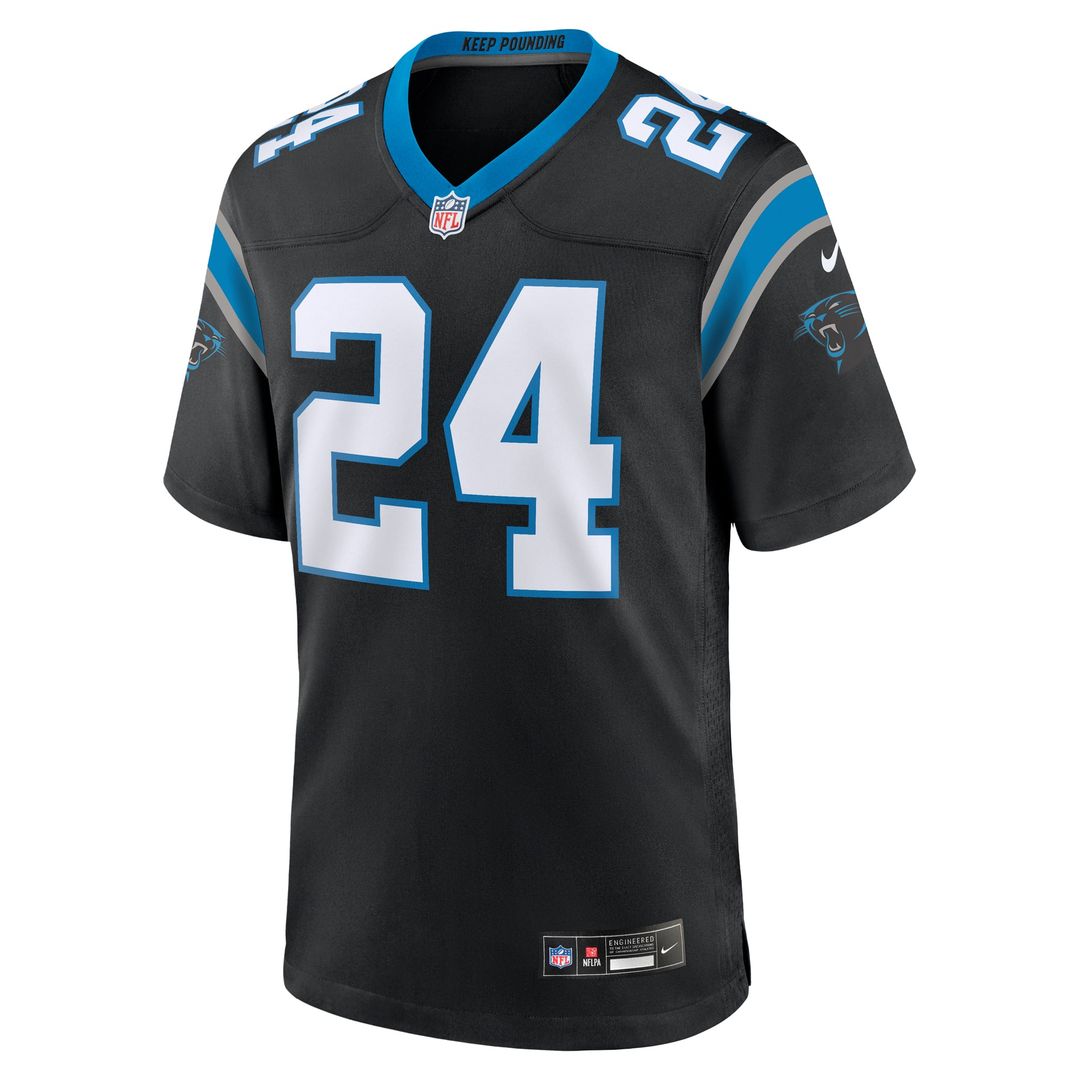 Men's Carolina Panthers Jonathon Brooks Nike Black  Game Jersey