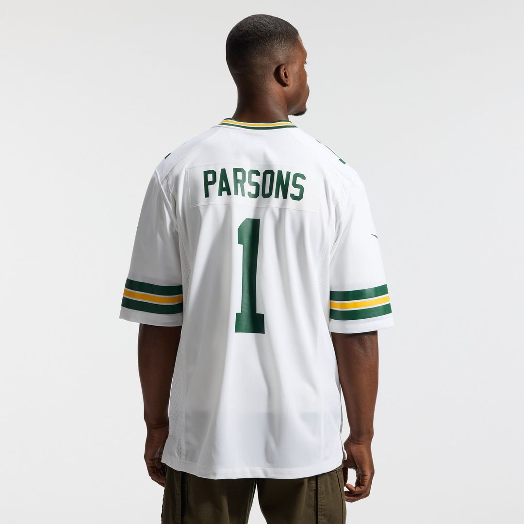 Men's Green Bay Packers Micah Parsons Nike White Game Player Jersey