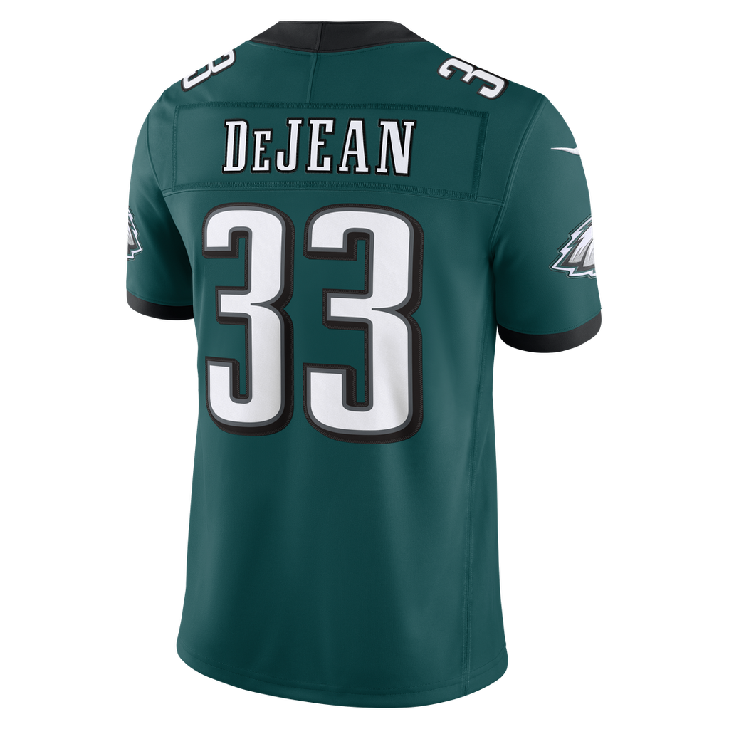Men's Philadelphia Eagles Cooper DeJean Nike Black Alternate Vapor F.U.S.E. Stitched Limited Jersey