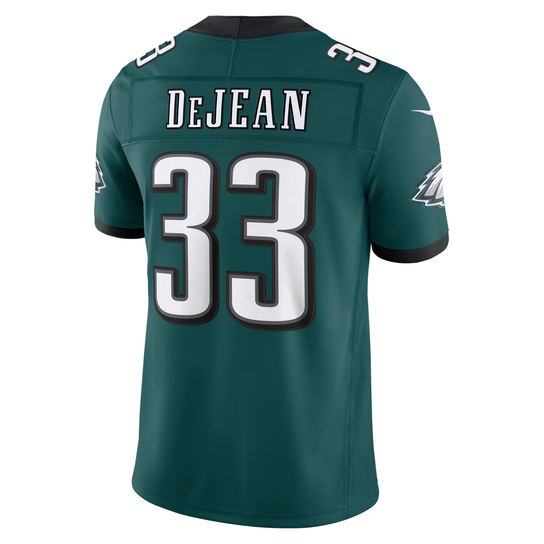 Men's Philadelphia Eagles Cooper DeJean Nike Black Alternate Vapor F.U.S.E. Stitched Limited Jersey