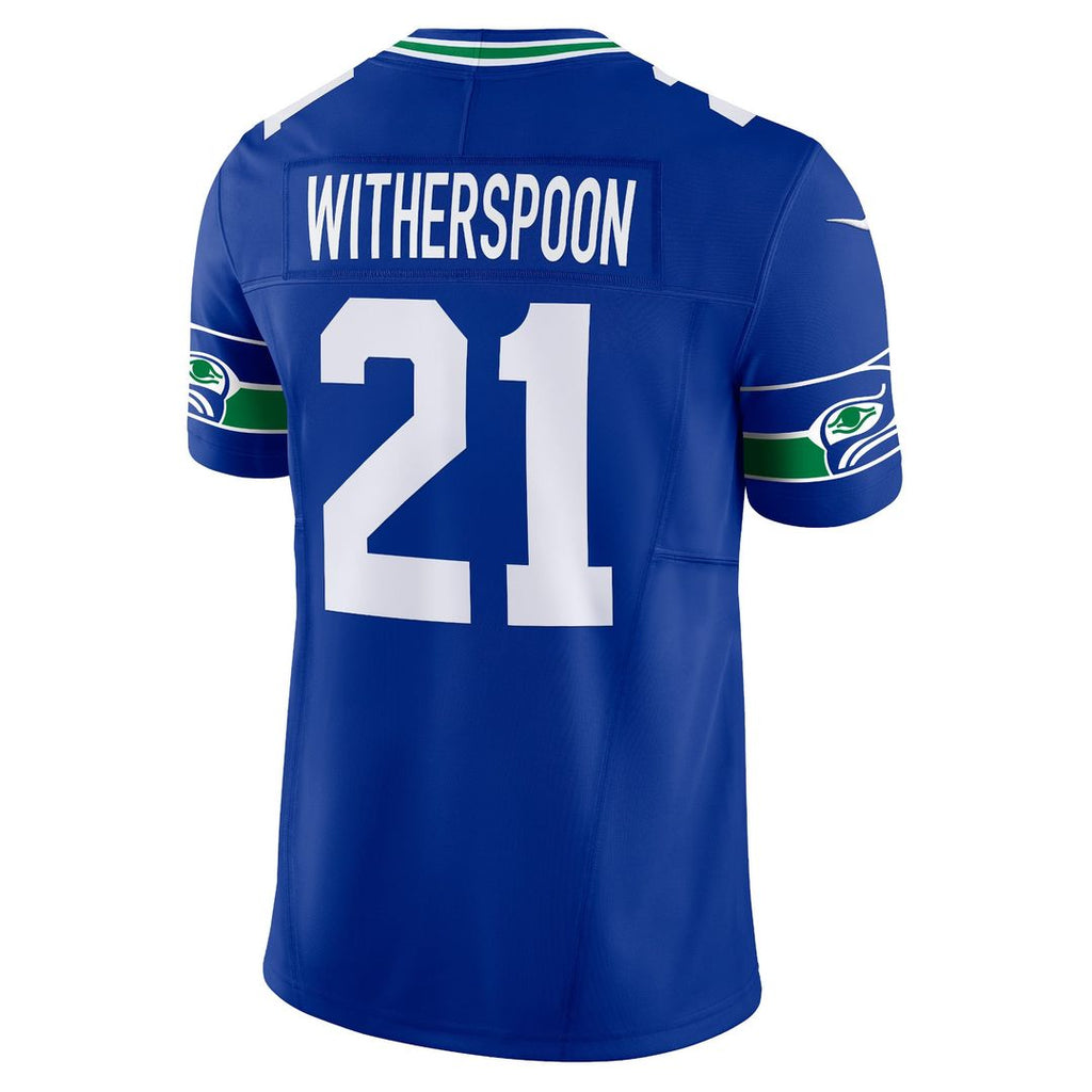 Men's Seattle Seahawks Devon Witherspoon Nike Royal Alternate Vapor F.U.S.E. Limited Jersey